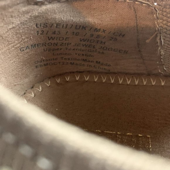 Kenneth Cole RL23CZJ04 Sneakers Womens 12 Cashew Cameron Zip Jewel Jogger 8083 - Picture 9 of 10